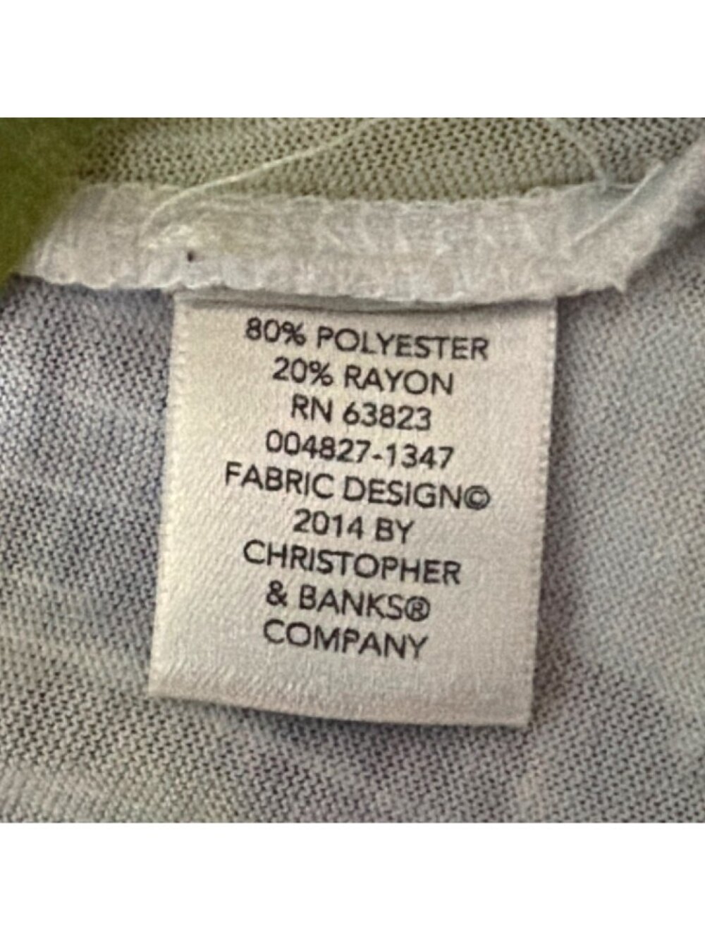 Watercolor Top By Christopher & Banks  Size L vacay cruise summer lightweight - Picture 3 of 5